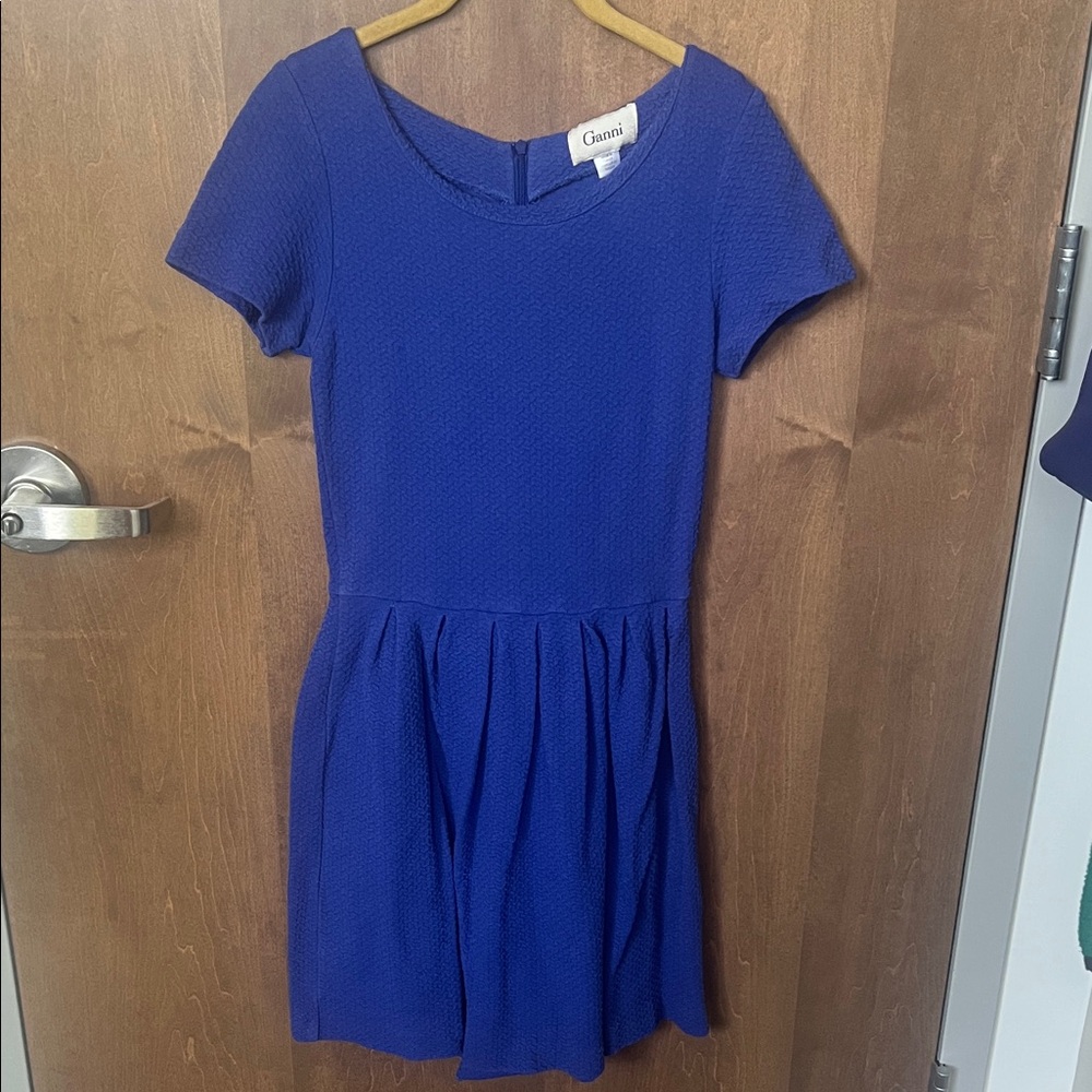💙 Ganni for Anthropologie Vintage Fit & Flare Dress – Size S 💙